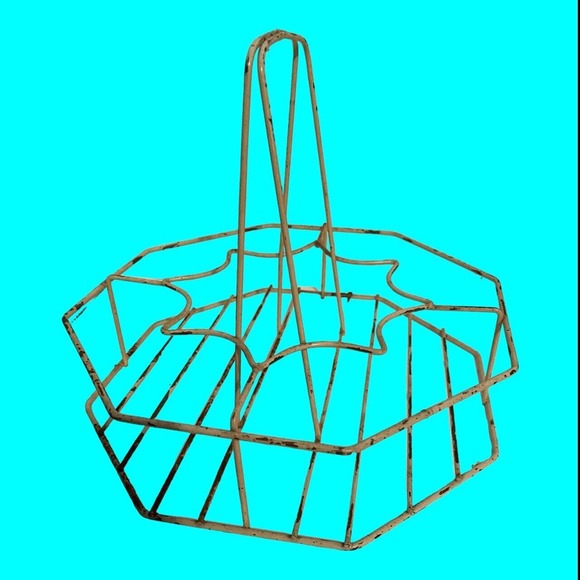 8 Floral Drinking Glasses Wire Caddy 7 Irises Hazel Atlas 1 Rose Libbey Country - Picture 7 of 13